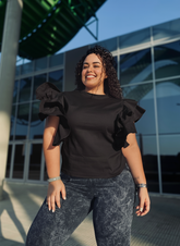 Blusa melek boleros negra